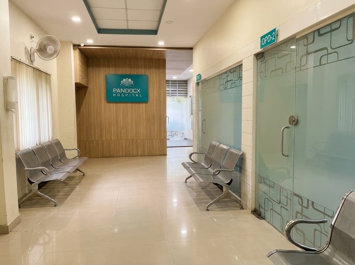 Pandocx Hospital OPD reception lounge and consultation suites OPD-1 and OPD-2