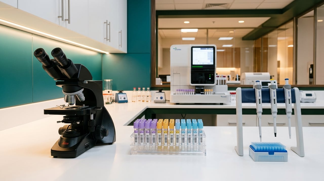 Modern 24/7 clinical diagnostic laboratory services inside Pandocx Hospital